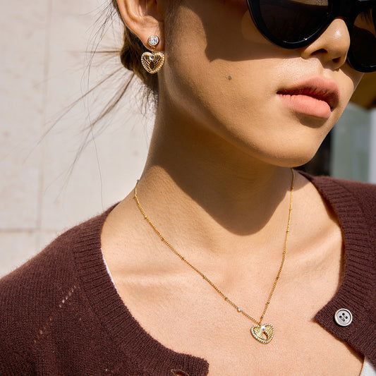 B廠 歐美款 天使翅膀鈦鋼鍍18K金項鍊&耳環 批發 折扣@洽客服 26.03.W1「JDE0212203 JDN0212201」