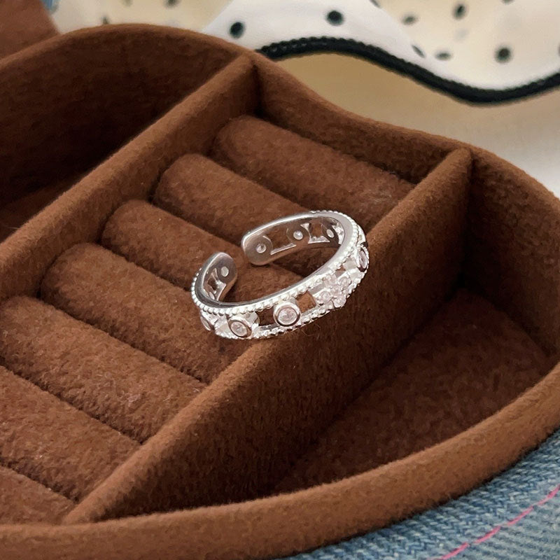 C3廠 韓國韓版閃鑽十字架S925純銀戒指批發 折扣@洽客服 25.03.W2「jz112」