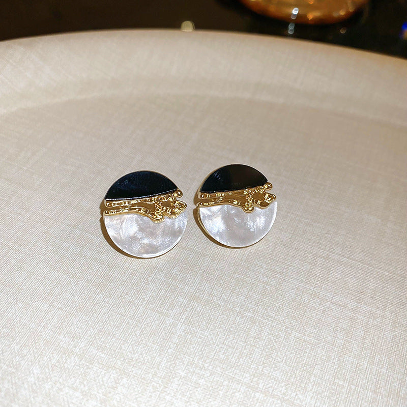 A2廠 韓國韓版我的日與夜樹脂銀針耳環 批發 折扣@洽客服 25.11.W3「HE22224」