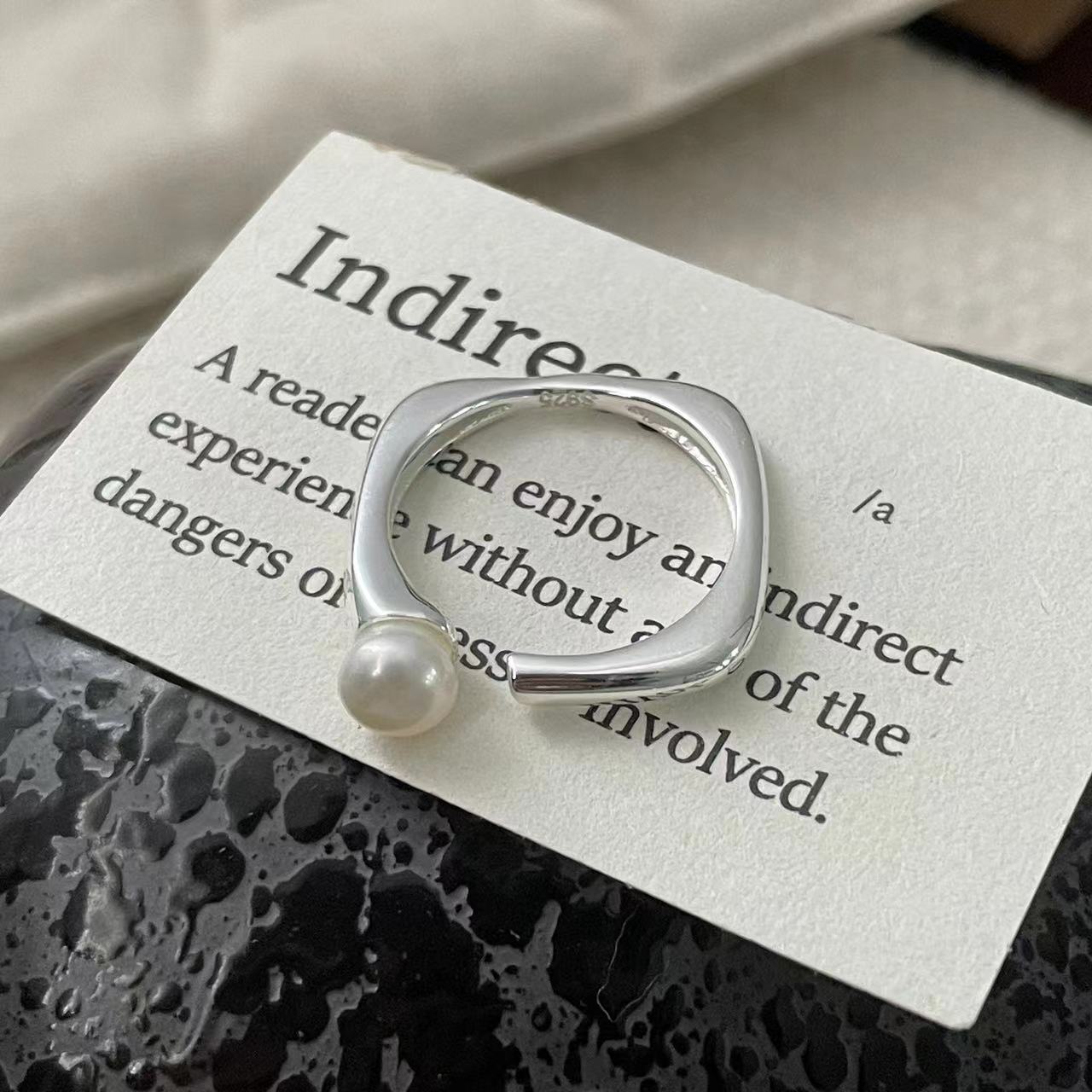 C2廠 韓國韓版淡水珍珠開口S925純銀戒指 批發 折扣@洽客服 25.11.W1「SR1434」