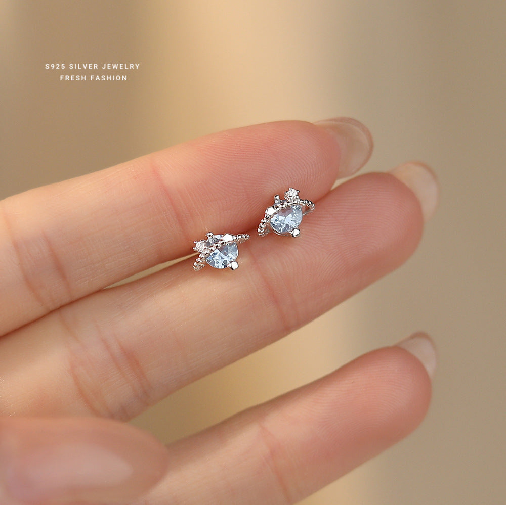 C廠 韓國韓版糖果風Q版星月S925純銀耳環 批發 折扣@洽客服 26.01.W1「E6005」