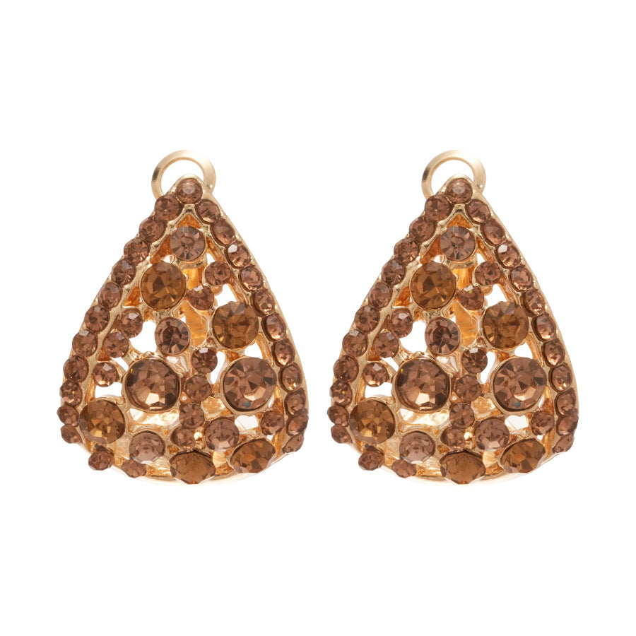 A2廠 韓國韓版鑲鑽水滴鏤空銀針耳環 批發 折扣@洽客服 25.10.W5「HE28833」