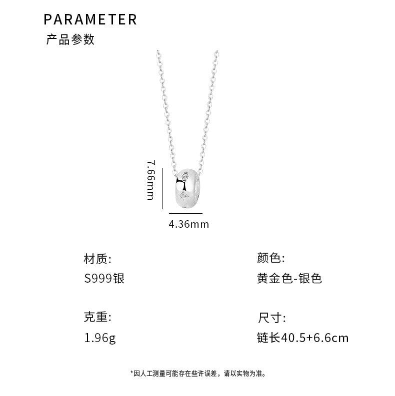 C廠 時尚四芒星幾何S999足銀項鍊「YC3116N」24.07.W4 批發折扣@洽客服