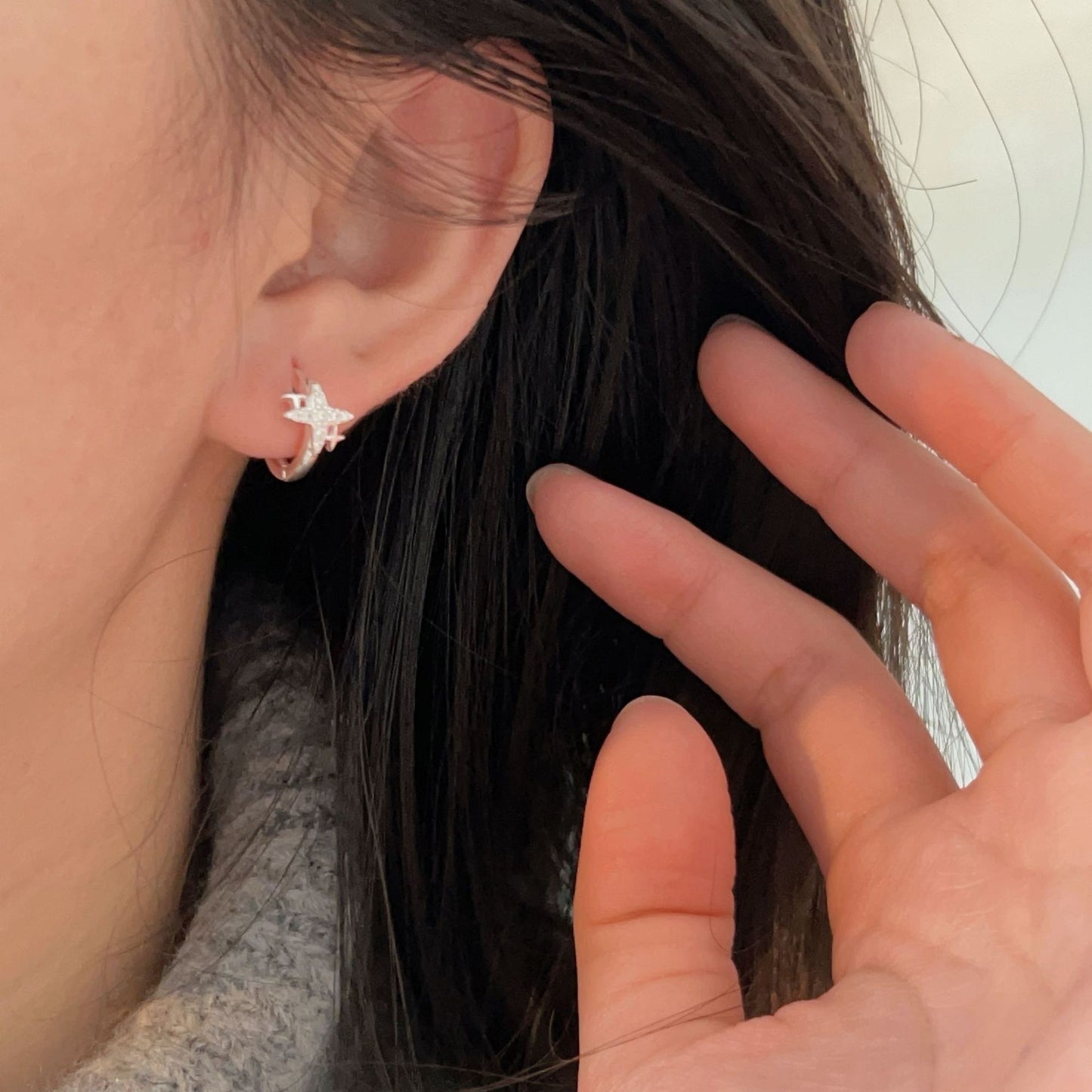 C3廠 韓國韓版S925純銀｜滿天星耳環 批發 折扣@洽客服 26.02.W3「es203」