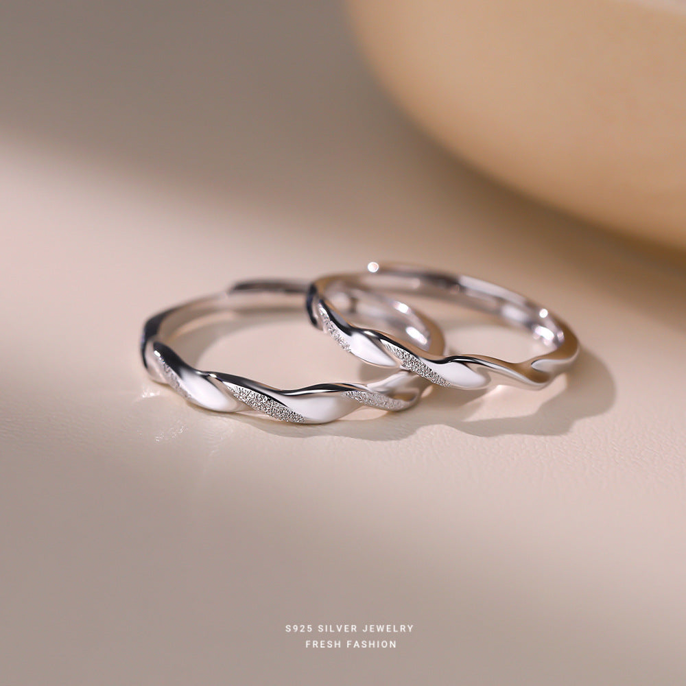 C廠 韓國韓版莫比烏斯情侶S925純銀戒指 批發 折扣@洽客服 26.01.W1「K2467  K2468」