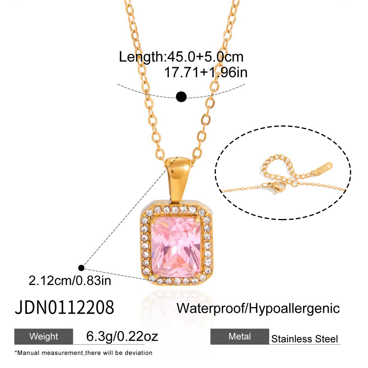 B廠 歐美款鋯石微笑鈦鋼鍍18K金項鍊批發 折扣@洽客服 26.04.W2「JDN0311116,JDN0109013,JDN0112208」