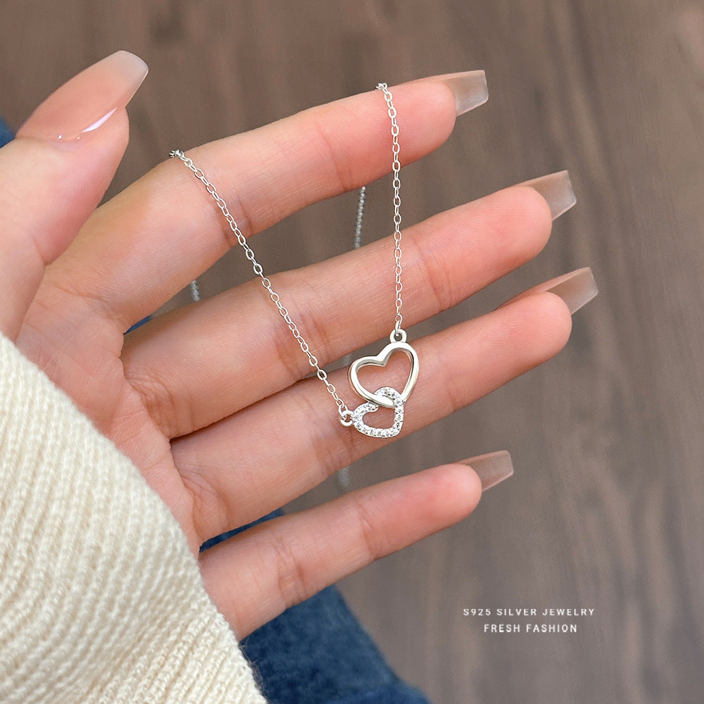 C廠 韓國韓版環環相扣眷愛S925純銀項鍊批發 折扣@洽客服 26.03.W3「A3502」