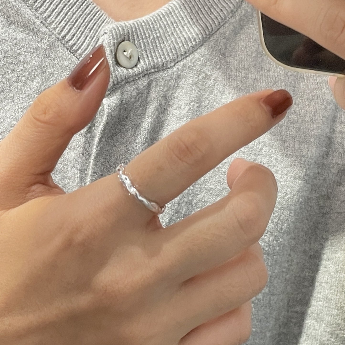 C2廠 韓國韓版不規則褶皺 S925純銀戒指 批發 折扣@洽客服 26.01.W1「XSR1287」