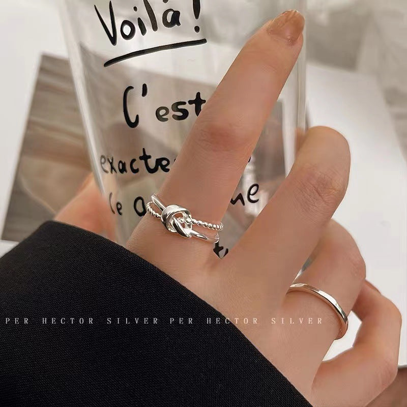 C3廠 韓國韓版交叉打結S925純銀戒指 批發 折扣@洽客服 25.10.W5「jz012」