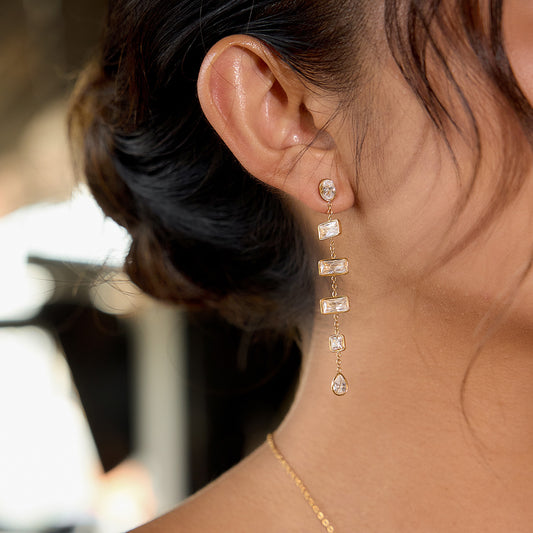 B廠 歐美款 PENELOPE 鈦鋼鍍18K金耳環 批發 折扣@洽客服 25.11.W2 「JDE0107022」