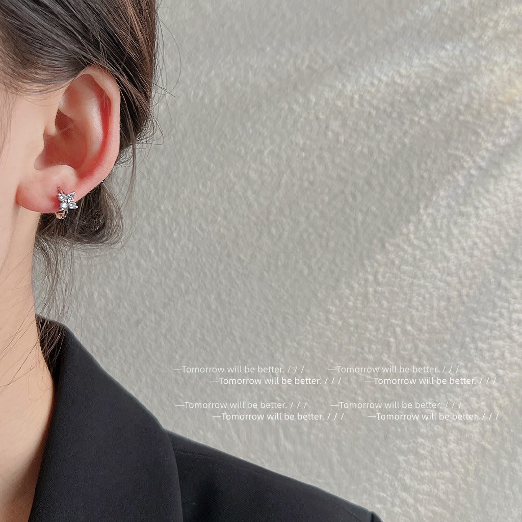 A廠 日韓款迷你鋯石花銅微鑲鋯石銀針耳環 批發 折扣@洽客服 25.12.W2「B-20-B-21」