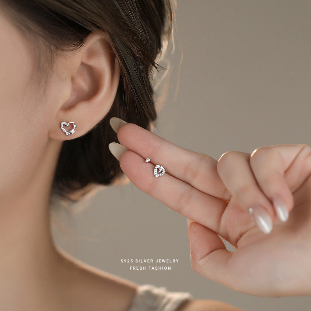 C廠 韓國韓版鏤空愛心S925純銀耳環 批發 折扣@洽客服 25.11.26「E5812 E5813 E5816」