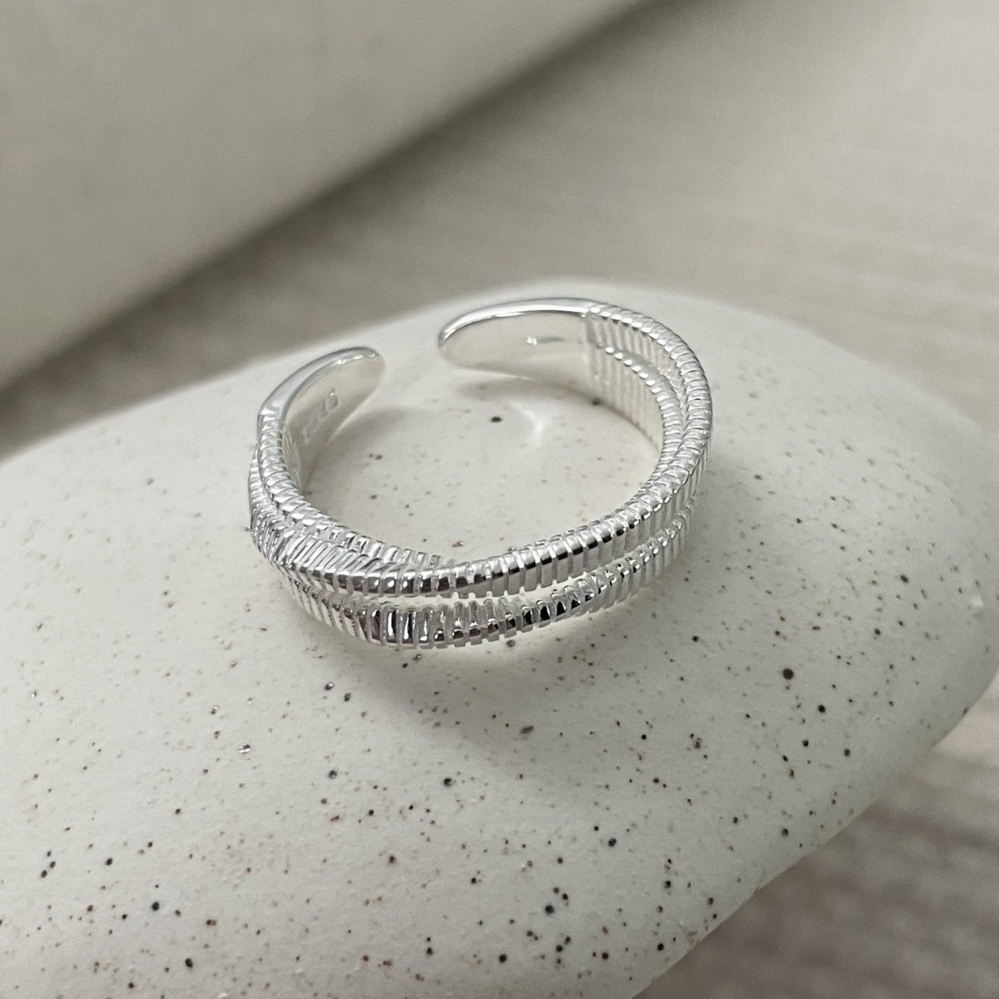 C2廠 韓國韓版復古編織紋理S925銀戒指 批發 折扣@洽客服 25.11.W1「SR1448」