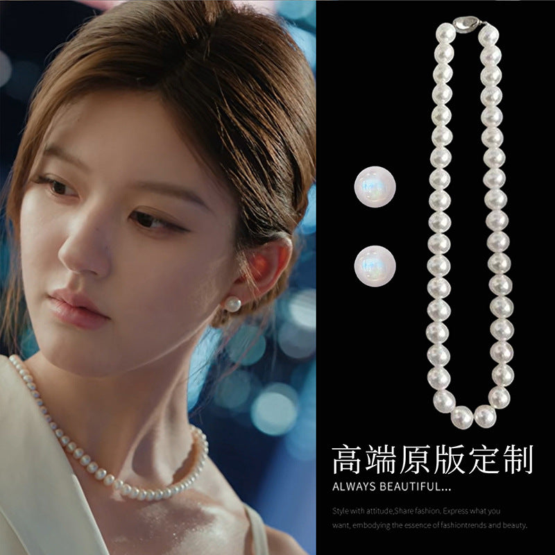 A2廠 韓國韓版珍珠銀針耳環 &項鍊 批發 折扣@洽客服 25.11.W3「HE20879-4-HN8575-4」