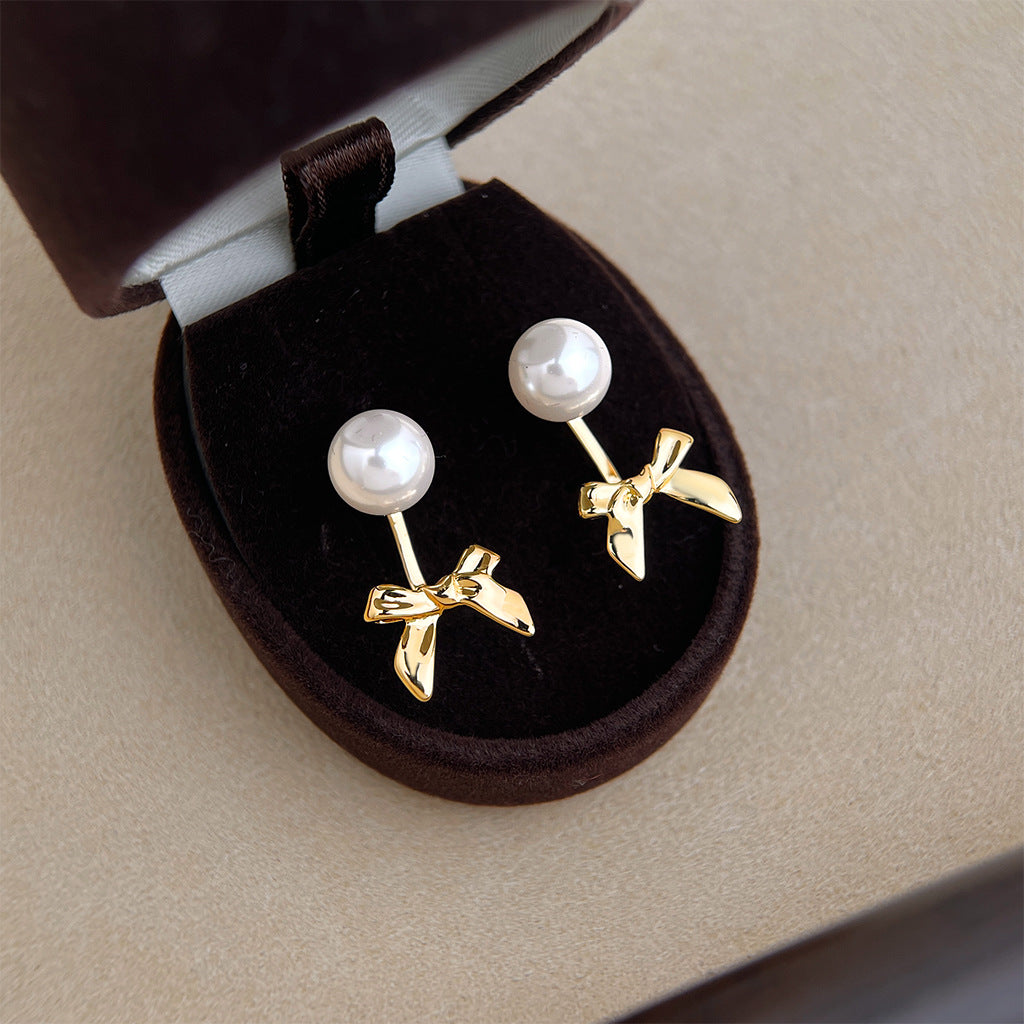 A廠 日韓款 一款兩戴蝴蝶結銀針耳環 批發 折扣@洽客服 26.03.W1「7208」