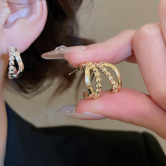 A2廠 韓國韓版簡約金屬C型銀針耳環 批發 折扣@洽客服 25.12.W3「HE29438」