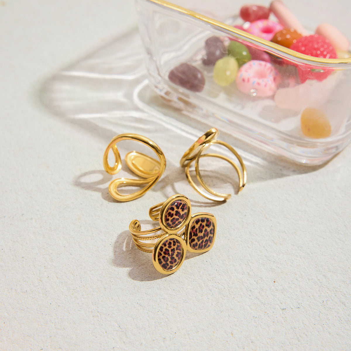 B廠 歐美款 EVELYN 鈦鋼鍍18K金戒指 批發 折扣@洽客服 25.11.W2 「JDR0207003,JDR0207004,JDR0207008」