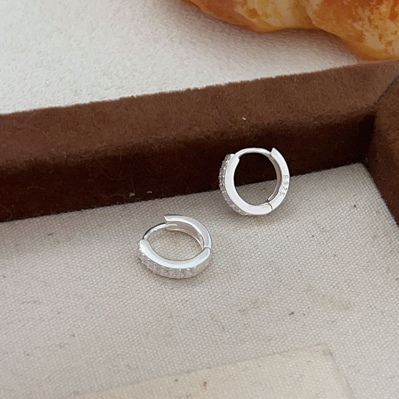 C3廠 韓國韓版鑲石極簡S925純銀耳環 批發 折扣@洽客服 25.10.W5「ES176」