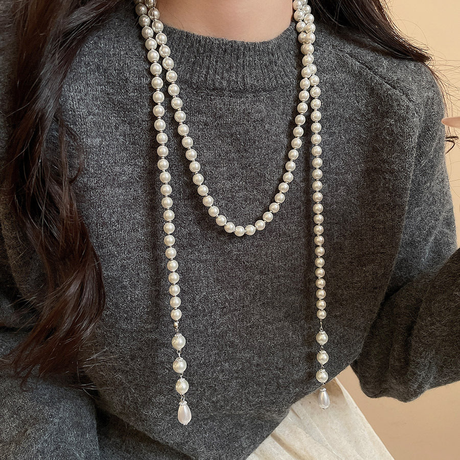 A2廠 韓國韓版玻璃水滴珍珠項鍊 批發 折扣@洽客服 25.11.W2「HN10450 HN10451」