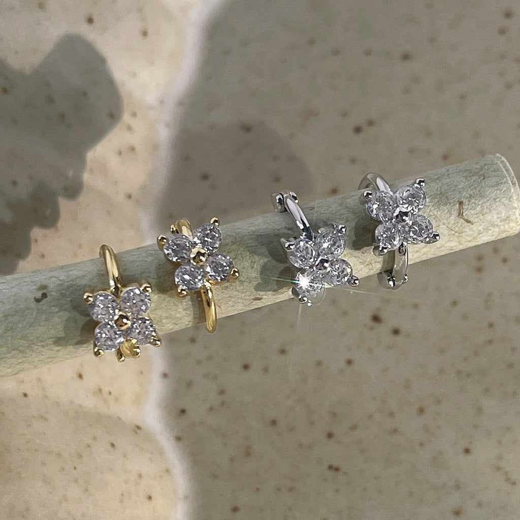 A廠 日韓款迷你鋯石花銅微鑲鋯石銀針耳環 批發 折扣@洽客服 25.12.W2「B-20-B-21」