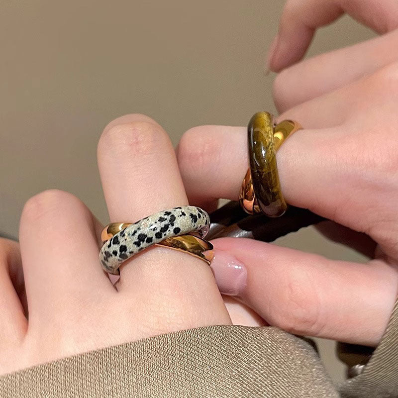 A2廠 日韓款復古石頭纏繞開口戒指 批發 折扣@洽客服 25.11.W4「HR2792」