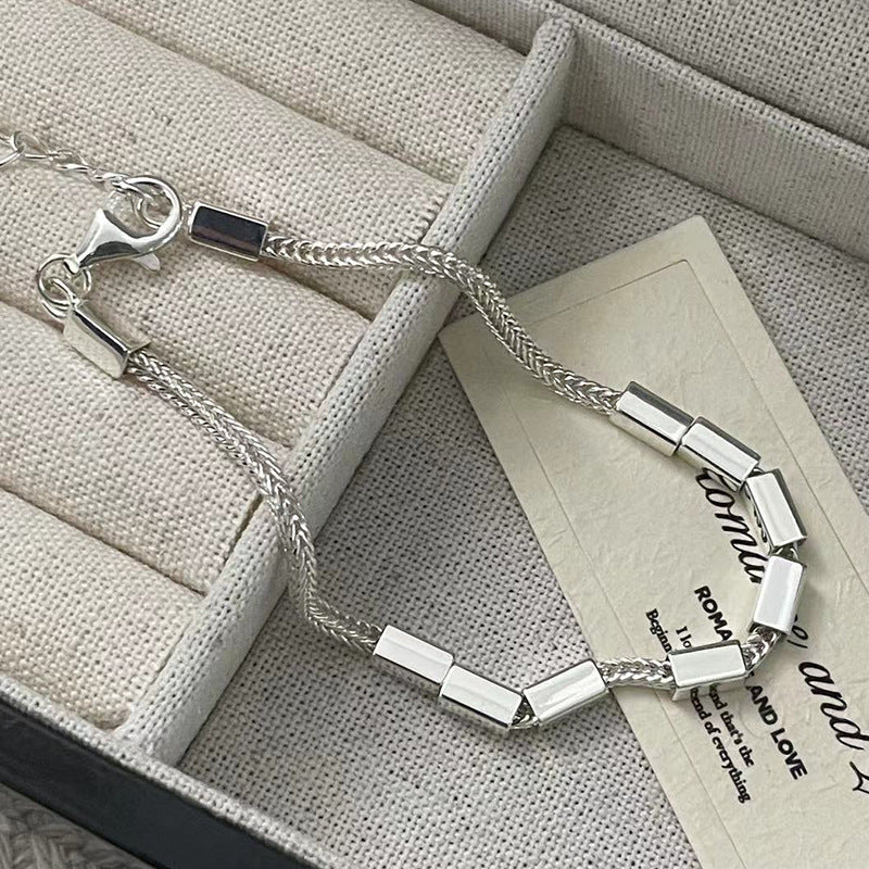 C2廠 韓國韓版質感方形S925純銀手鍊 批發 折扣@洽客服 25.11.W1「SB4230」