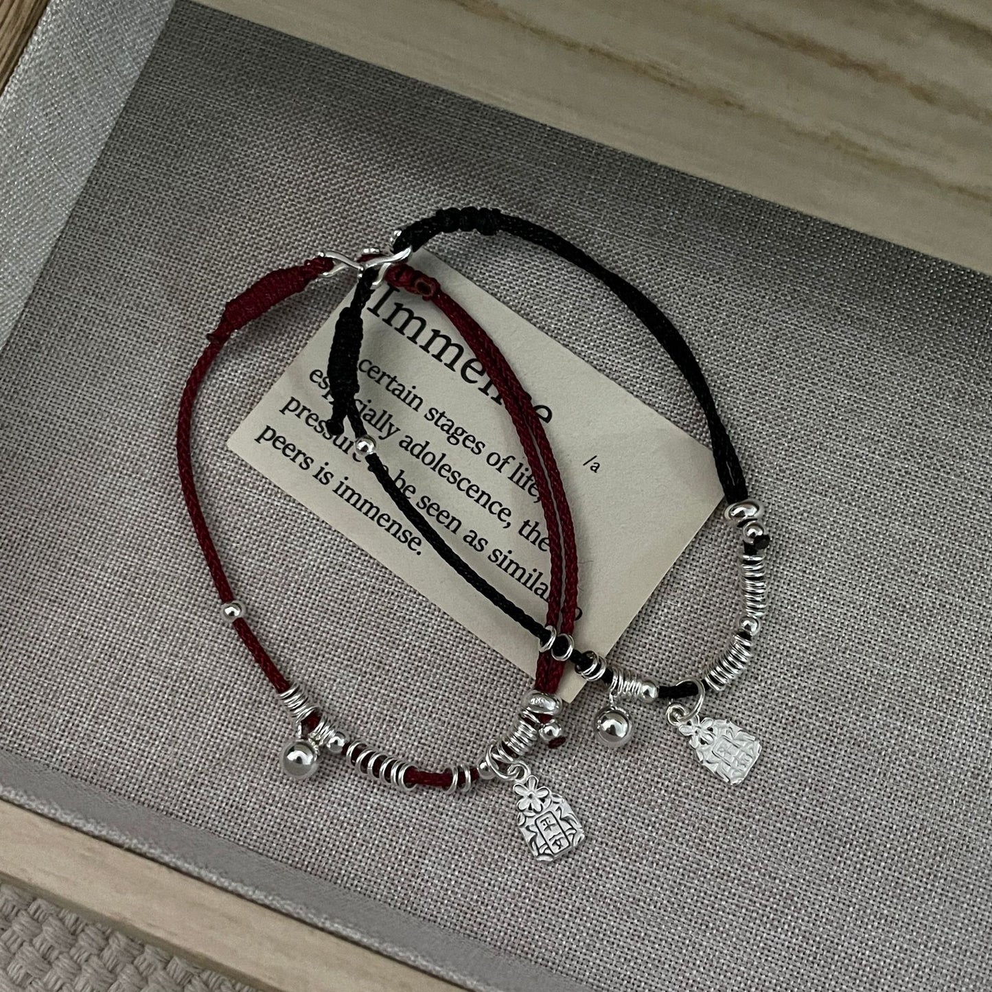 C2廠 韓國韓版歲歲平安如意編織S925純銀手繩 批發 折扣@洽客服 26.01.W1「XSB4061」