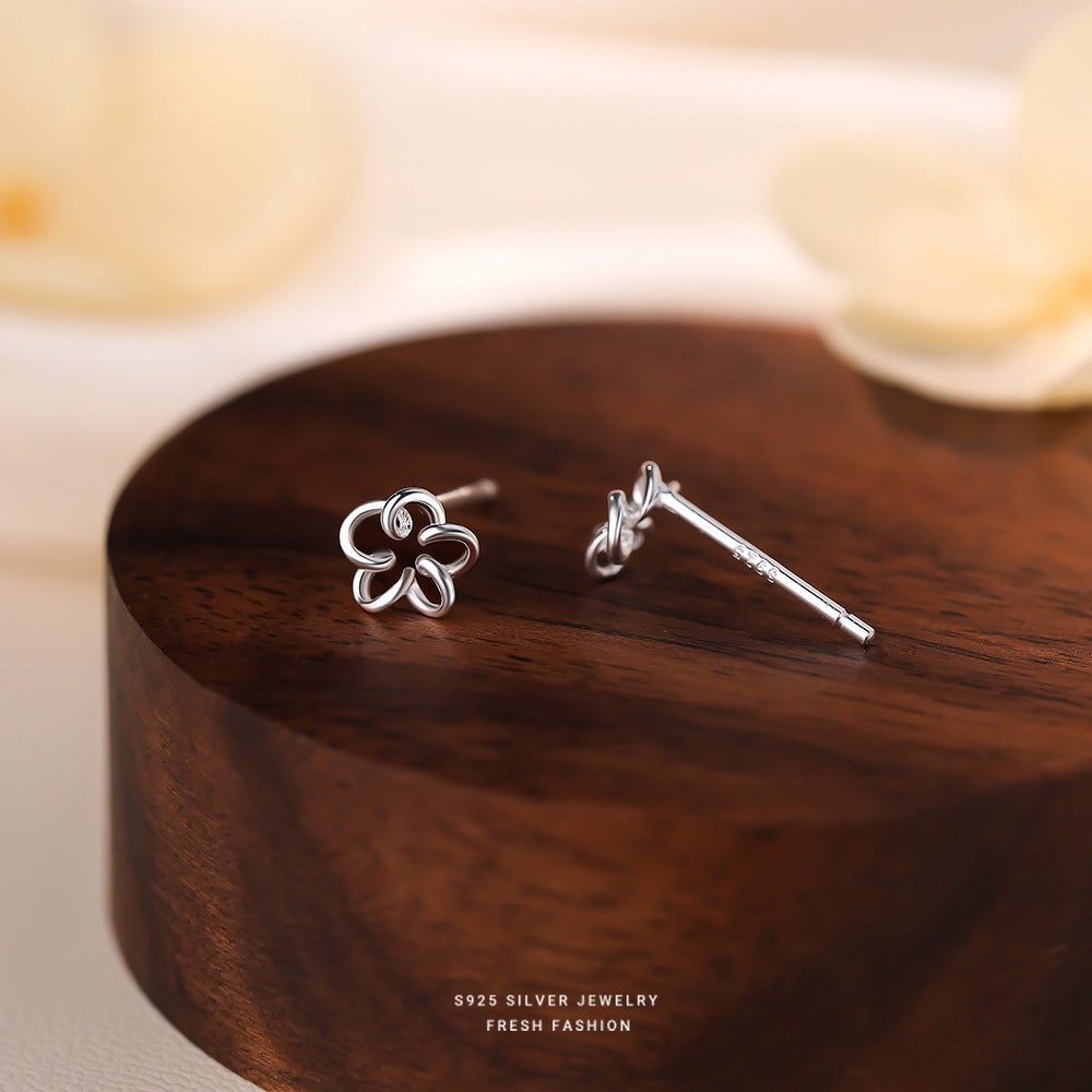 C廠 韓國韓版氣質花卉S925純銀耳環 批發 折扣@洽客服 26.03.W1「E6232」