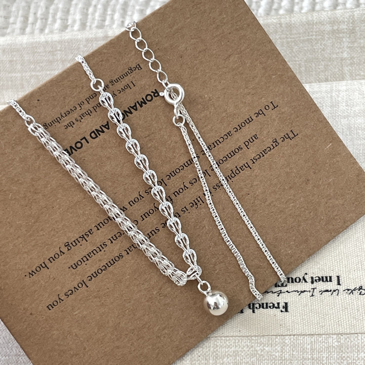 C2廠 韓系限量款簡約閃光S925純銀項鏈批發 折扣@洽客服 26.03.W3「SN3497」