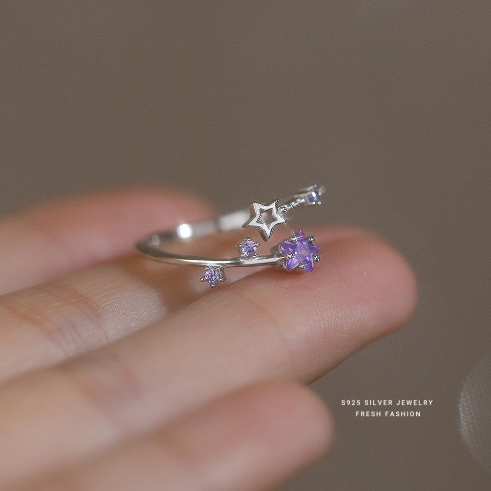 C廠 韓國韓版五角星鍍18K金S925純銀戒指 批發 折扣@洽客服 25.10.W5「K1060」