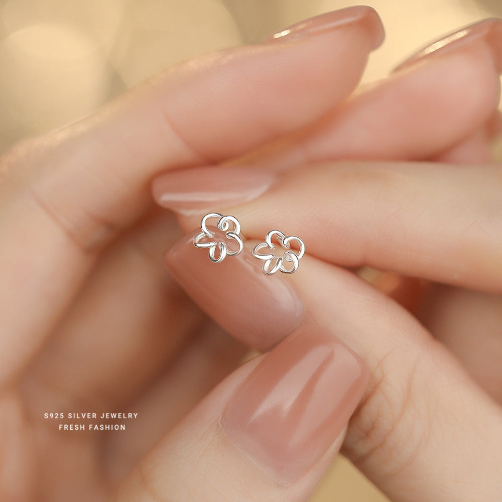 C廠 韓國韓版氣質花卉S925純銀耳環 批發 折扣@洽客服 26.03.W1「E6232」