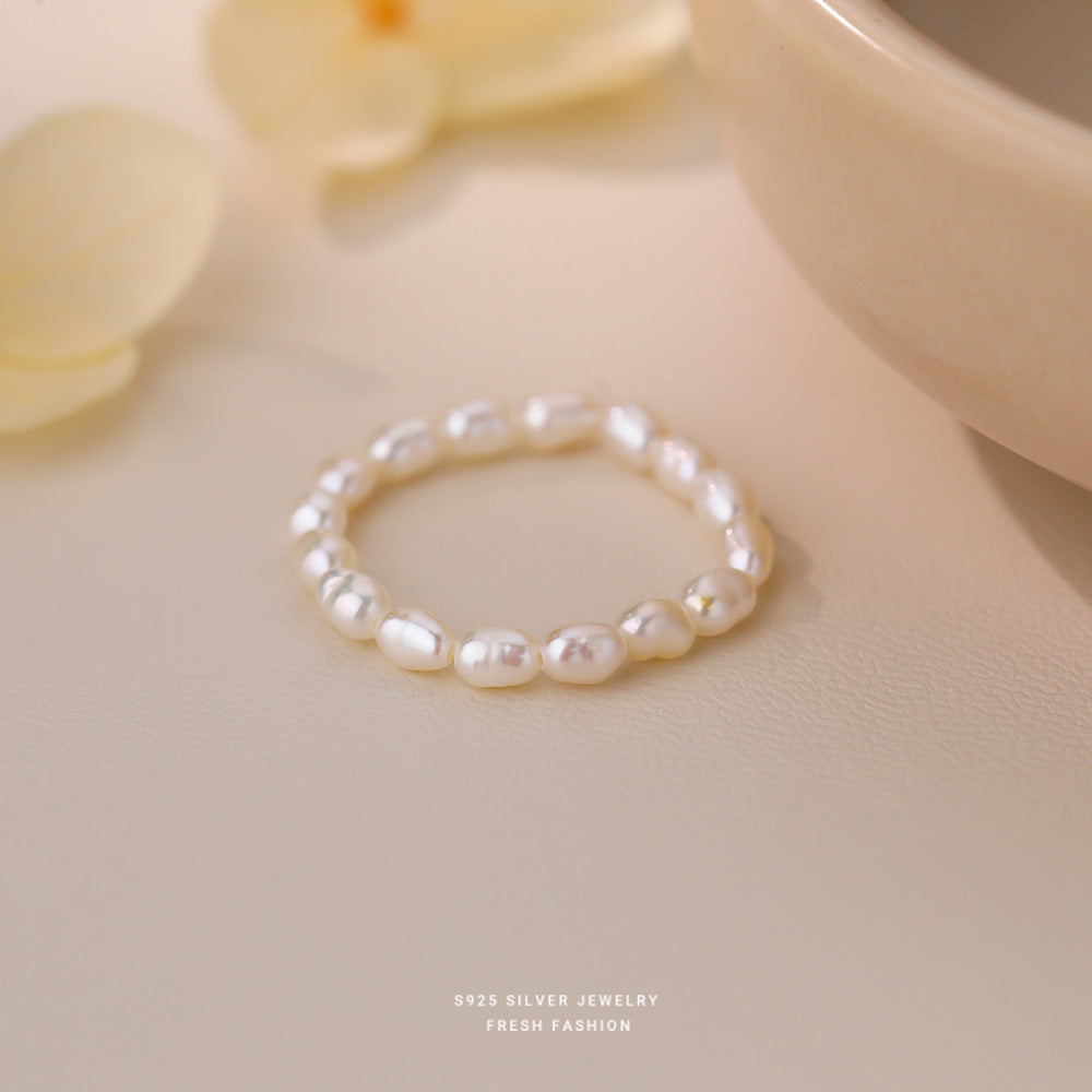 C廠 韓國韓版天然珍珠戒指 批發 折扣@洽客服 25.11.W3「K2420」