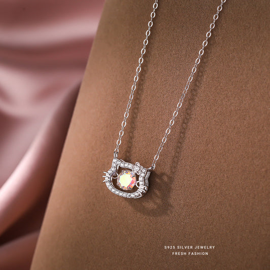 C廠 S925純銀｜韓國韓版可愛KT貓咪靈動項鍊 批發 折扣@洽客服 26.01.W3「A4876」