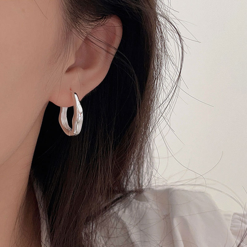 C3廠 韓國韓版幾何重工圈圈S925純銀耳環 批發 折扣@洽客服 25.10.W5「HES021」