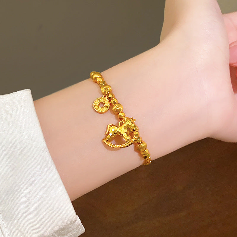 A2廠 韓國韓版馬上有錢電鍍24k真金手鍊｜項鍊 ｜銀針耳環 批發 折扣@洽客服 25.12.W1「WB1859」