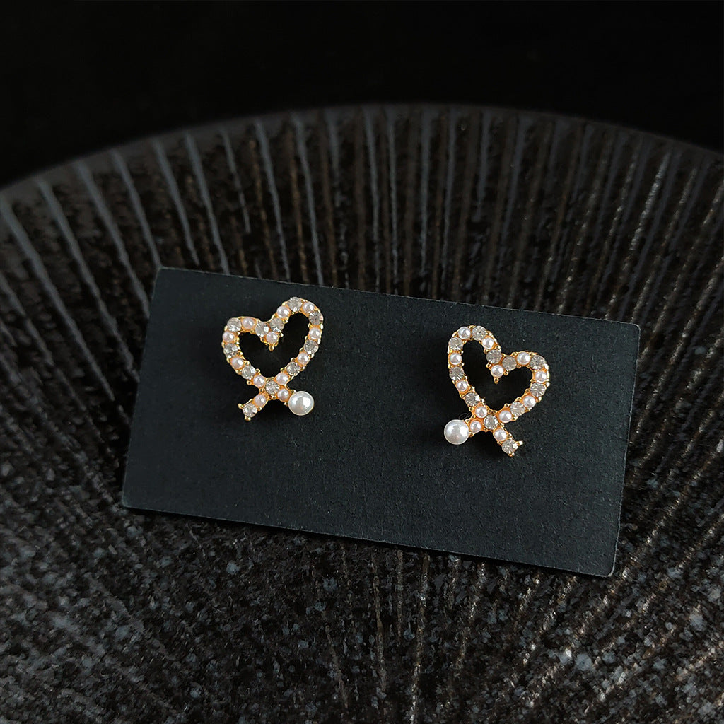 A廠 韓系氣質鏤空愛心環保銅銀針耳環批發 折扣@洽客服 26.03.10「A756」