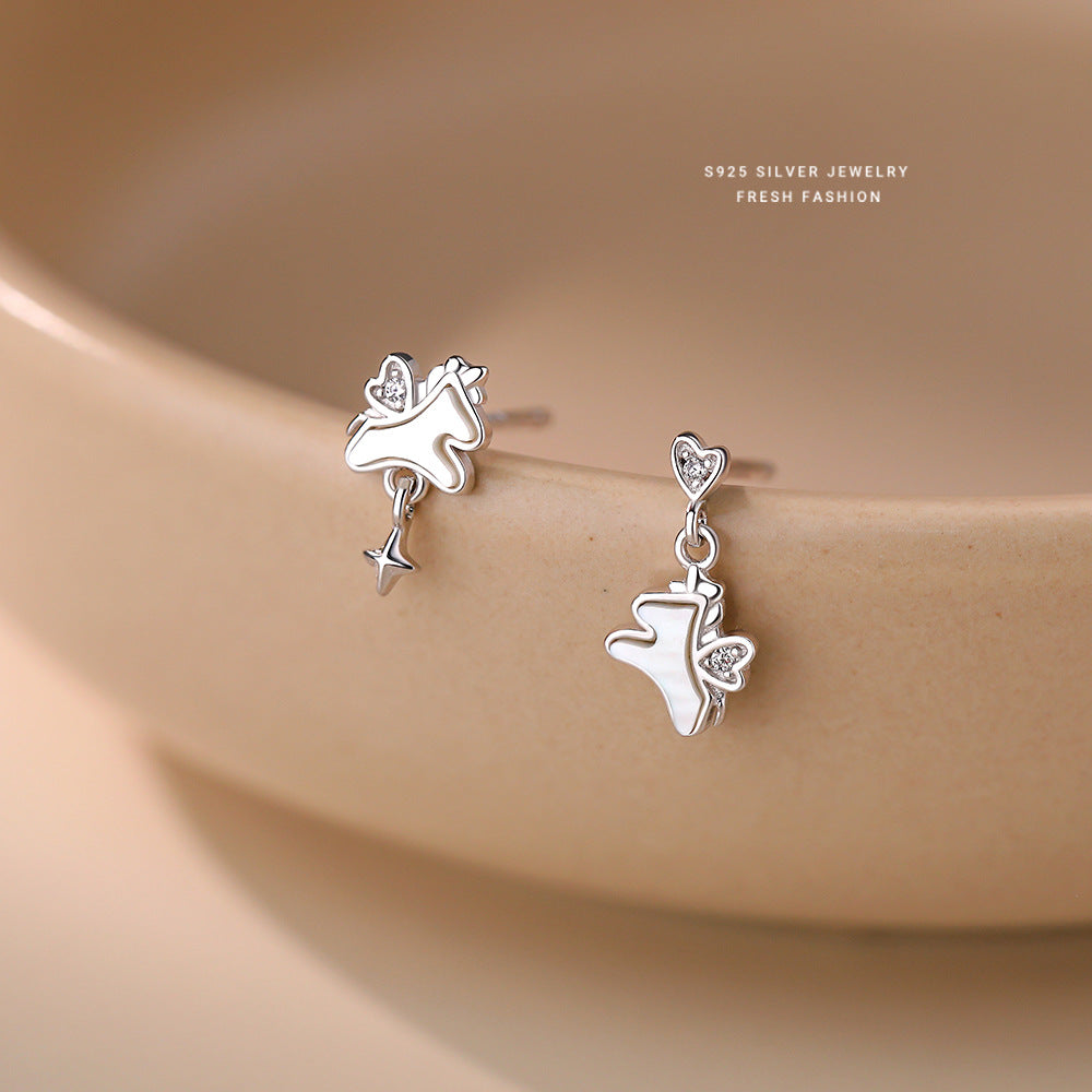 C廠  S925純銀｜ 夢幻生肖馬耳環 批發 折扣@洽客服 26.01.W2「E6092」