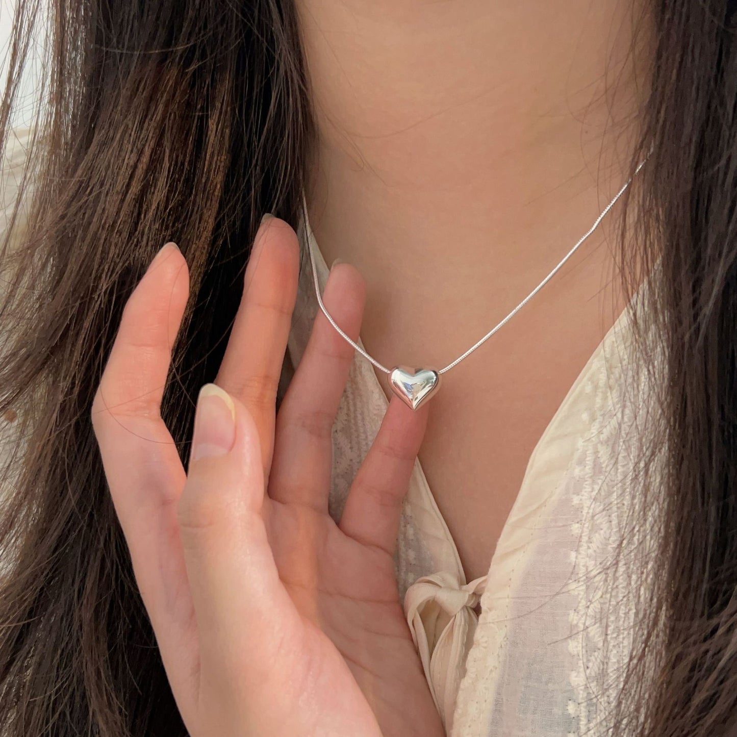 C3廠 韓國韓版S925純銀｜愛心項鍊 批發 折扣@洽客服 26.02.W3「HXL010-1」