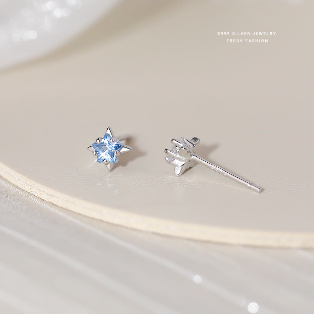 C廠 韓國韓版彩色糖果風星星S999純銀耳環 批發 折扣@洽客服 25.11.W1「E5729」