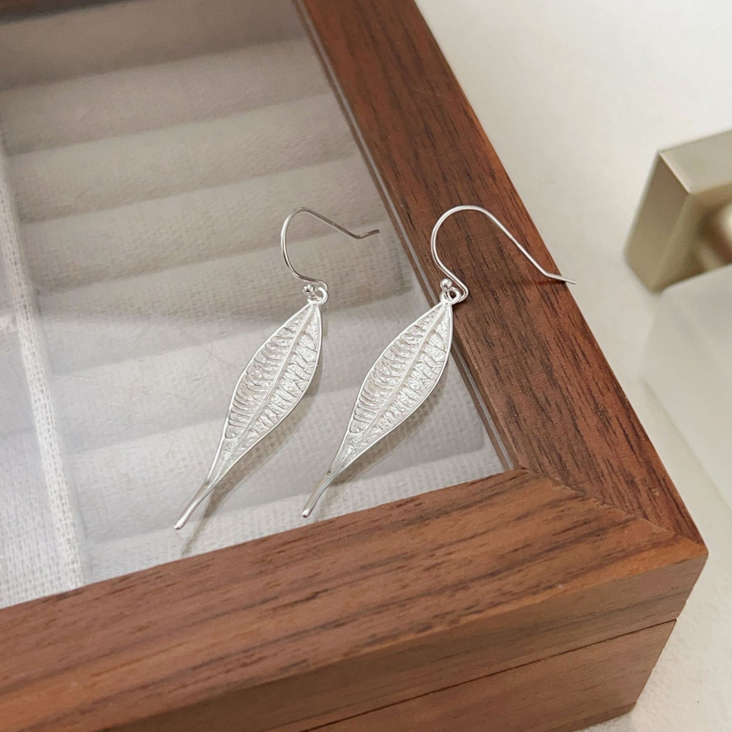 C3廠 韓國韓版樹葉S925純銀耳環 批發 折扣@洽客服 25.12.W2「hes421」