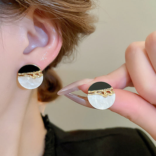 A2廠 韓國韓版我的日與夜樹脂銀針耳環 批發 折扣@洽客服 25.11.W3「HE22224」