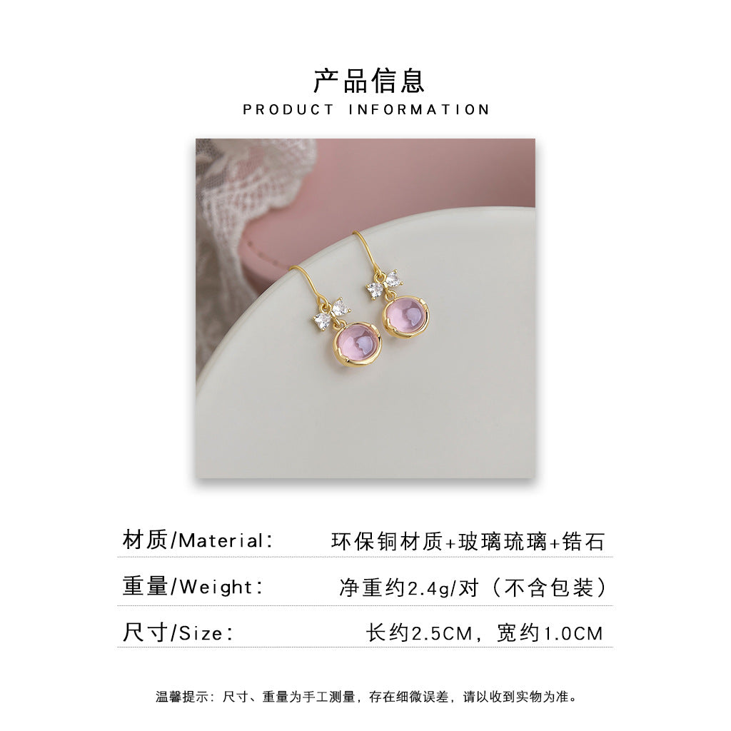 A廠 日韓系甜美蝴蝶結微鑲鋯石銀針耳環批發 折扣@洽客服 26.10.W3「7718」