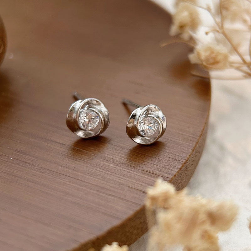 C3廠 韓國韓版旋轉愛S999足銀耳環批發 折扣@洽客服 25.03.W2「SES001」