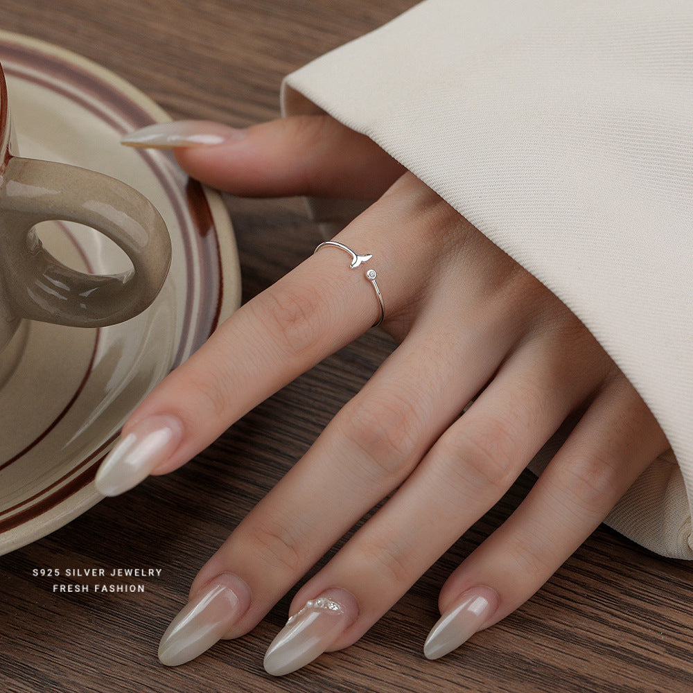 C廠 韓國韓版美人魚尾S925純銀戒指 批發 折扣@洽客服 25.12.W1「K2428」