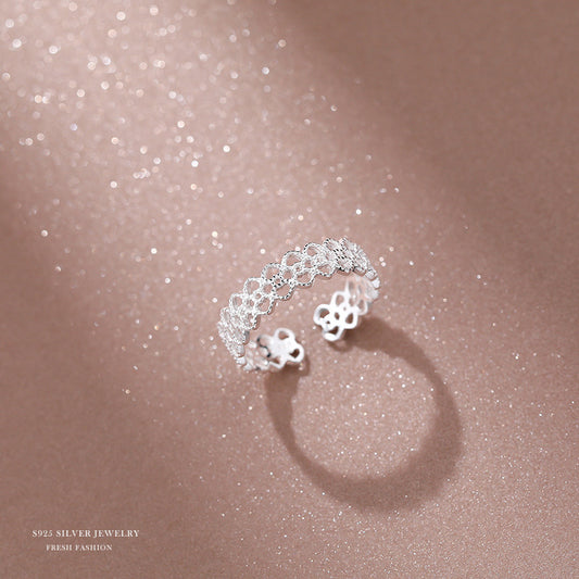 C廠 韓國韓版蕾絲S925純銀戒指批發 折扣@洽客服 26.04.W1「K1031」