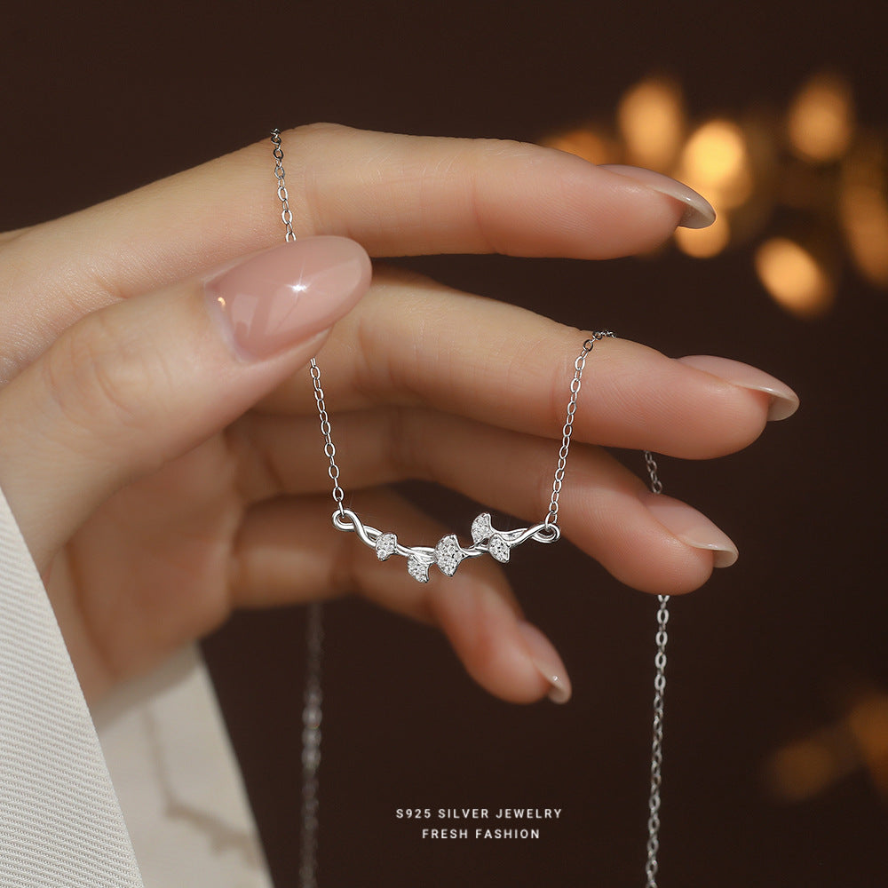 C廠 韓國韓版三生有杏 杏葉吊墜S925純銀項鍊 批發 折扣@洽客服 25.10.W5「A4476」