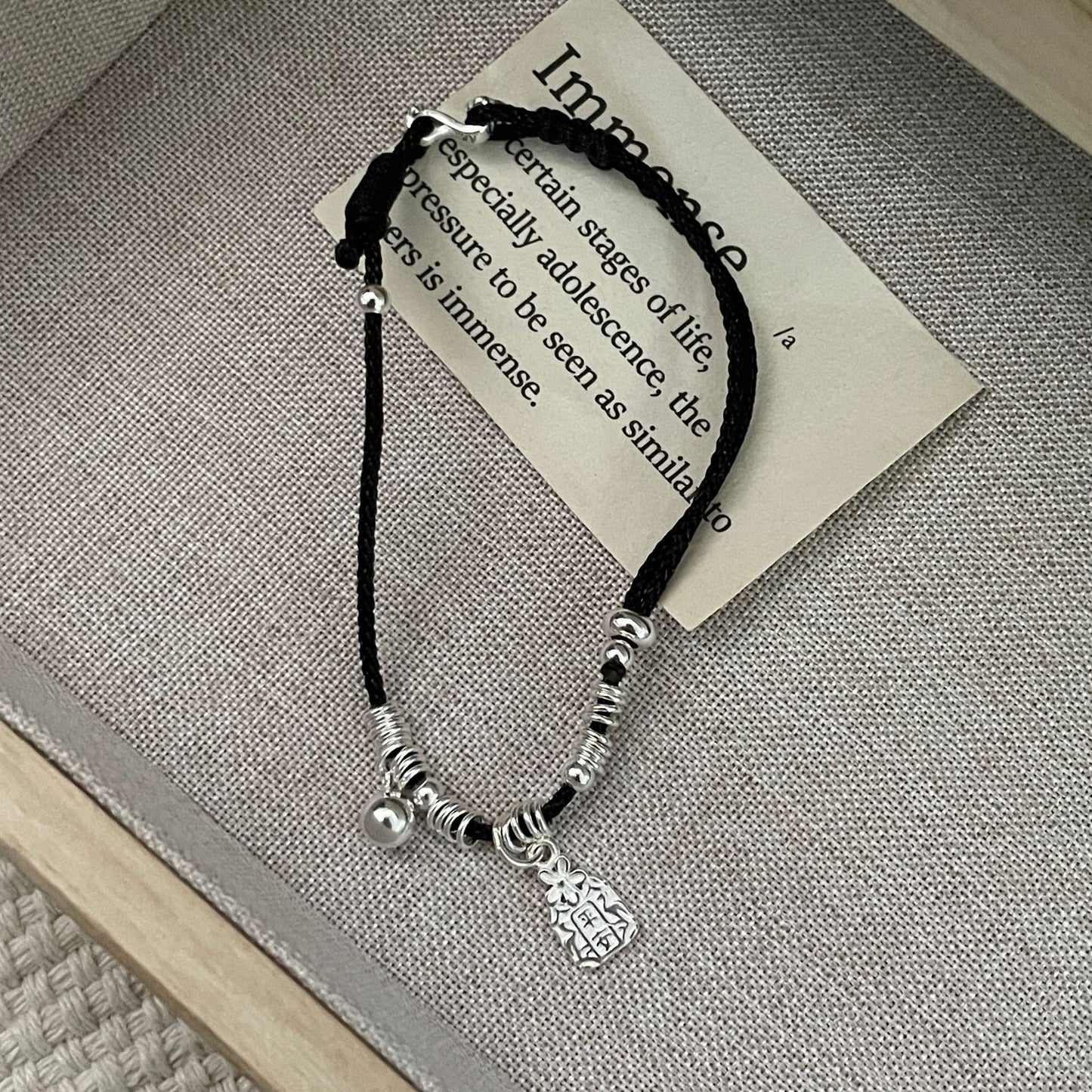 C2廠 韓國韓版歲歲平安如意編織S925純銀手繩 批發 折扣@洽客服 26.01.W1「XSB4061」