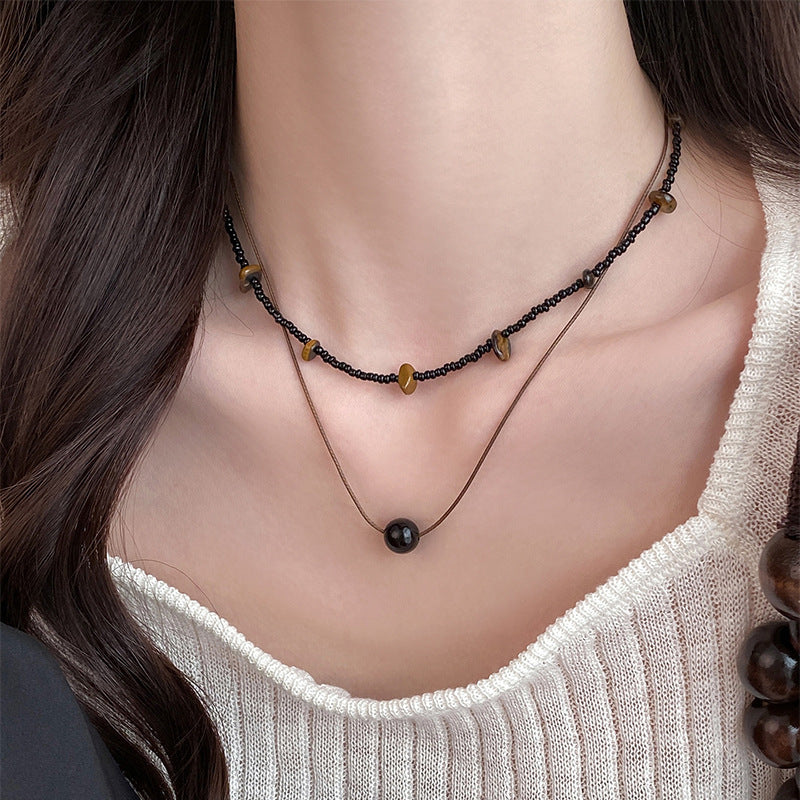 A2廠 韓國韓版個性水晶串珠項鏈 批發 折扣@洽客服 25.10.W3「HN10147」