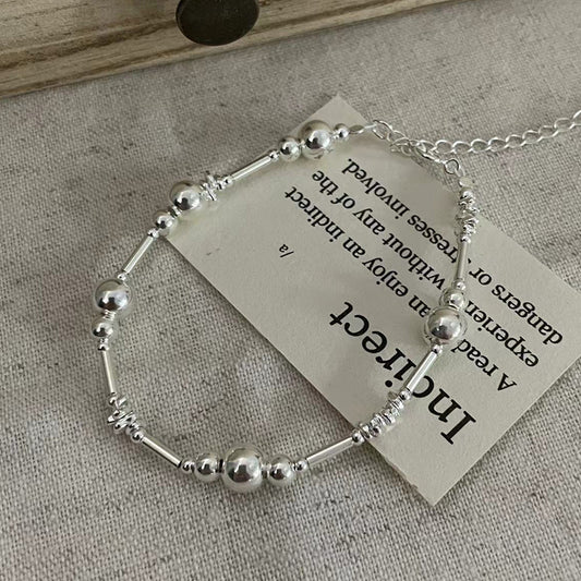 C2廠 韓國韓版圓珠S925純銀手鍊「SB4158」