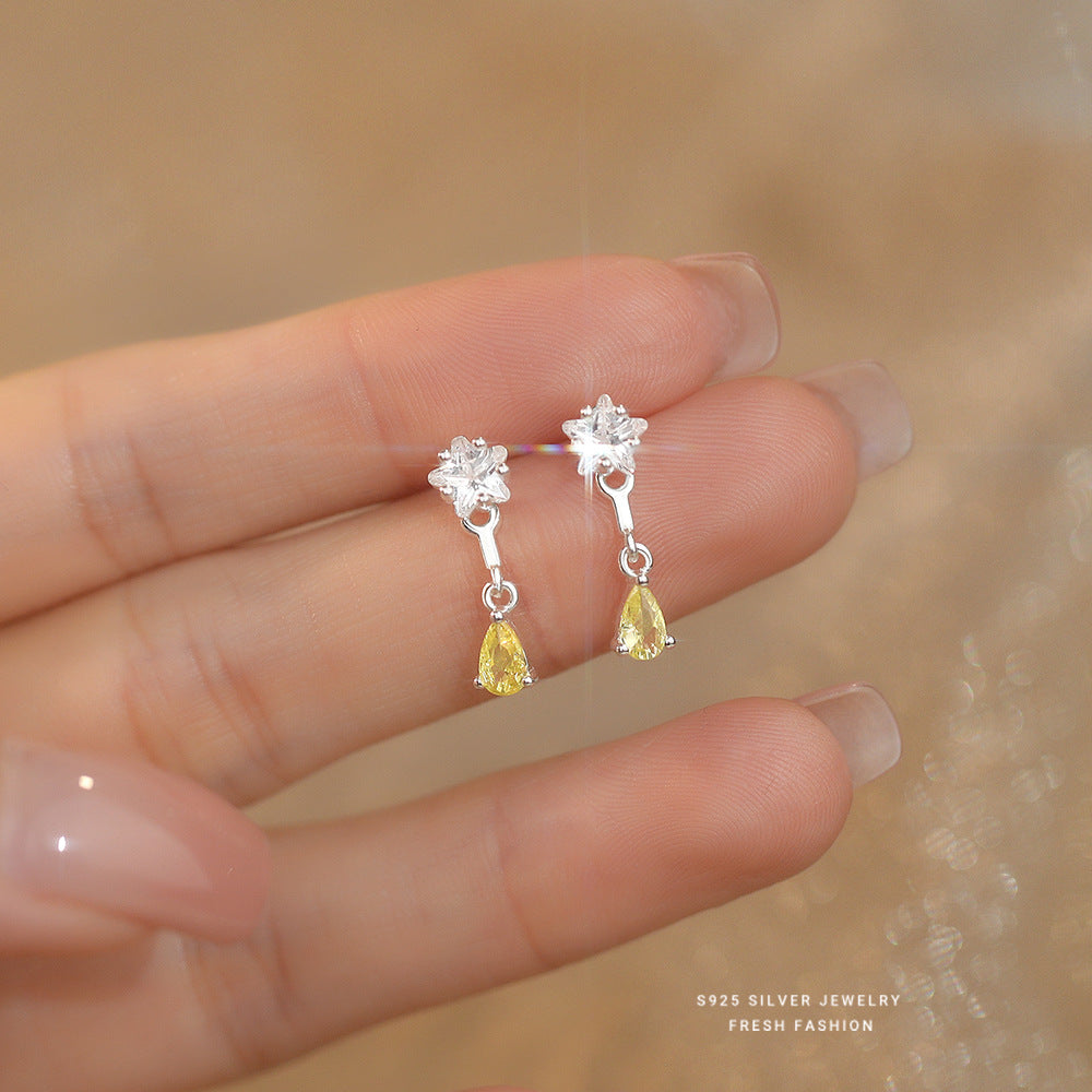 C廠 韓國韓版五角星流蘇水滴S925純銀耳環 批發 折扣@洽客服 24.11.W2「E5756」